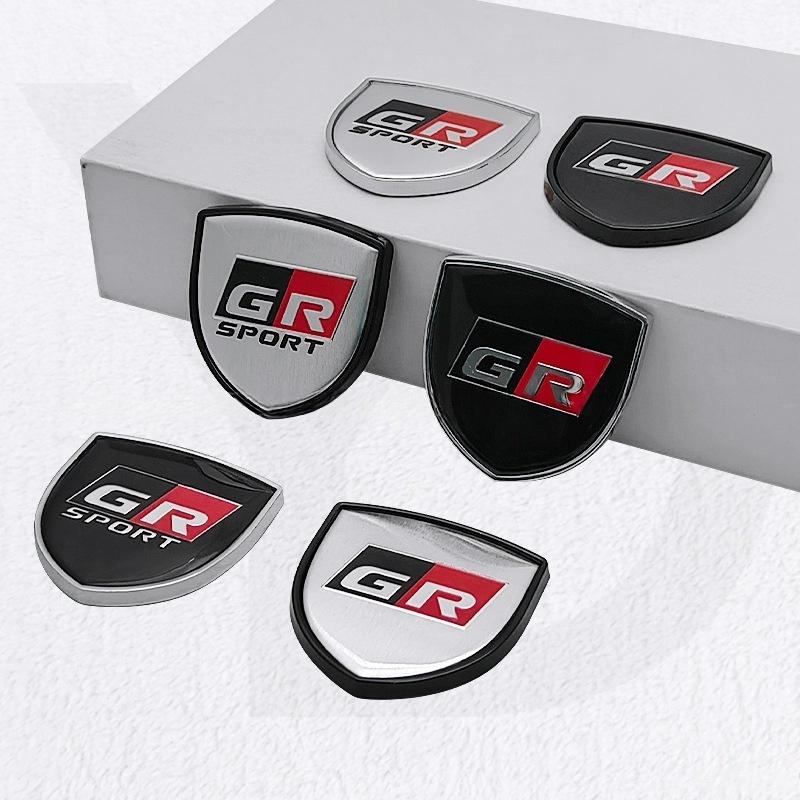 1Pc 3D Metal Emblem Car Body Window Badge Sticker Decal For G/R Sport Gazoo Racing Yaris 86 Corolla Hilux G/R Accessories