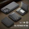 For iPhone 12 Pro 6.1 inch/iPhone 12 6.1 inch Case JEEHOOD J10  Compatible with MagSafe Leather Back Phone Cover with Detachable Card Holder Kickstand
