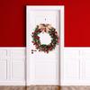 Handmade Christmas Color Strip Wreath Colorful Christmas Decoration Wreath  Indoor