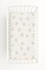 Cotton fitted sheet for a crib 120x60 cm - beige teddy bear with a rainbow