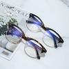 Metal Half Frame Reading Glasses Presbyopic Male Female Far Sight Glasses with Strength +1.0 To +3.0 Eye Glasses