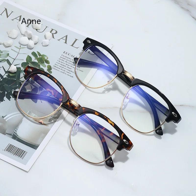 Metal Half Frame Reading Glasses Presbyopic Male Female Far Sight Glasses with Strength +1.0 To +3.0 Eye Glasses