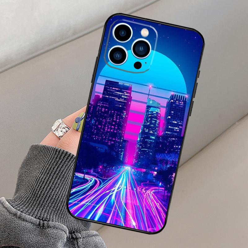 

Synthwave Retro 80s Neon Phone Case For Apple iPhone 17 Pro Max Funda For iPhone 17 Air Protection Cover iPhone 17 Air