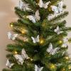 Colorful Butterfly Christmas Decoration Plastic Feather Christmas Tree Decorations  Xmas New Year