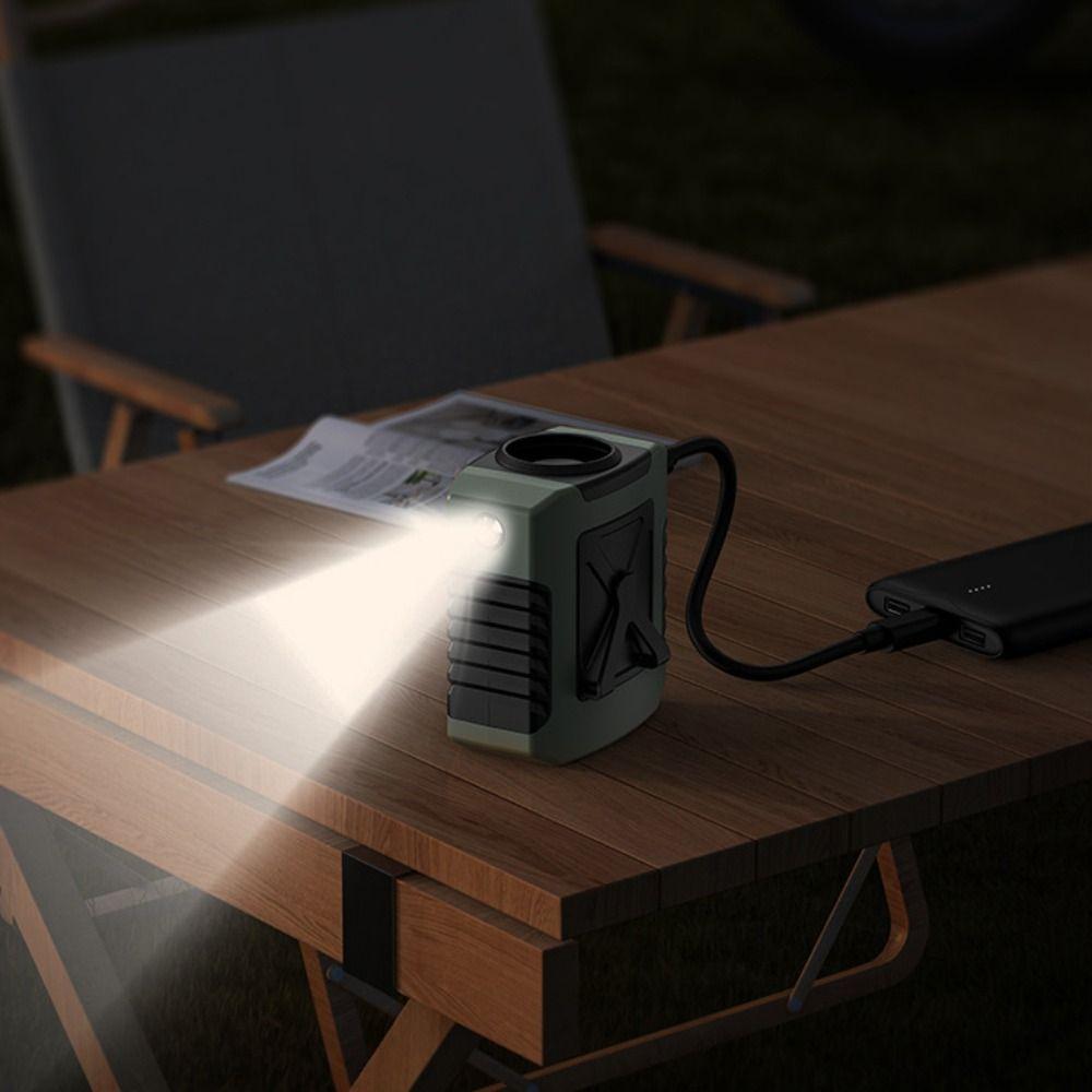 Wearable Cooling Fan With Night 8000mAh Air Circulator Durable Waist Fan  Camping Outdoor Travel