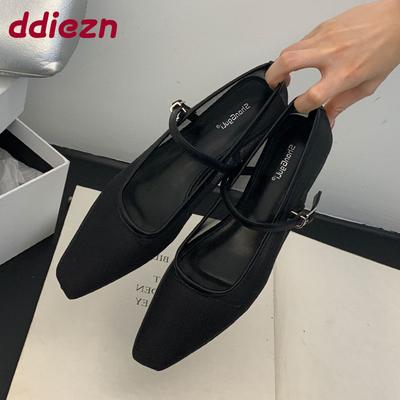 Mode Mode Netz Damen Ballerinas Mary Janes Schuhe Schnallenriemen Weibliche Atmungsaktive Schuhe Flach Damen Ballerinas Schuhe Neu 2025