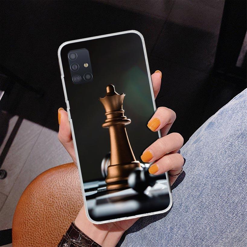 Wettkampf-Schachspiel Handyhülle Für Samsung Galaxy A52 A32 A22 A12 A51 A31 A50S A30S A20S A10S Note 20 Ultra 10 Plus S10 A72 A