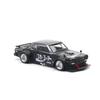 POP RACE SKYLINE DRIFT COCA COLA ZERO JP BLACK CHROME PR640161 1/64 GT-R (HAKOSUKA) - (Finished Model)
