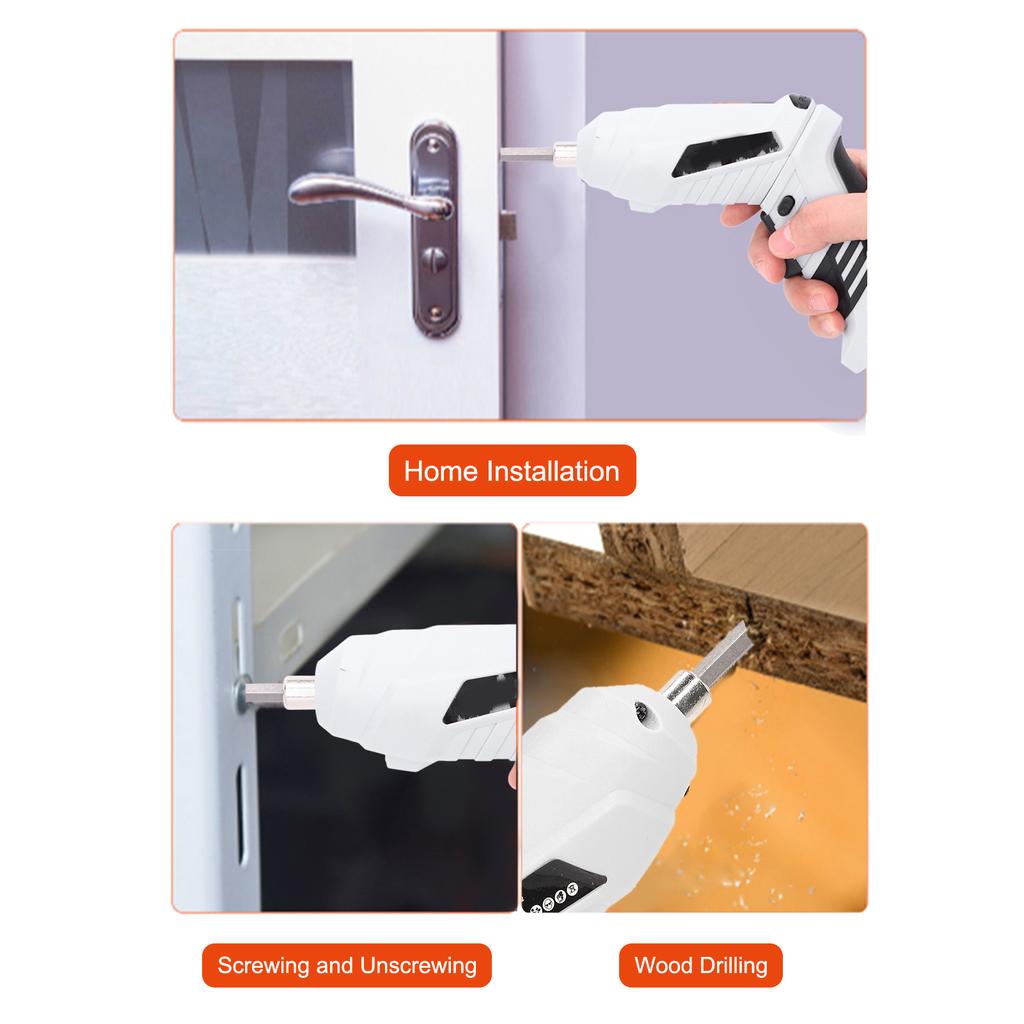 Electric Screwdriver   Foldable USB Lithium Battery Rechargble Screwdriver Set 3.6V