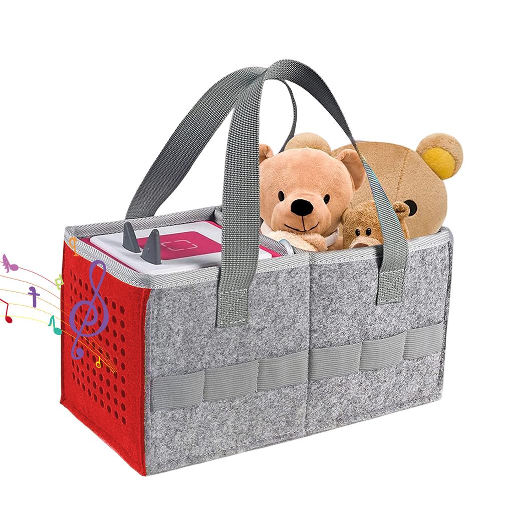 Portable Travel Carrying Case Felt Cloth Foldable Storage Bag Pouch Cover Shell Handbag for Speaker storage bag