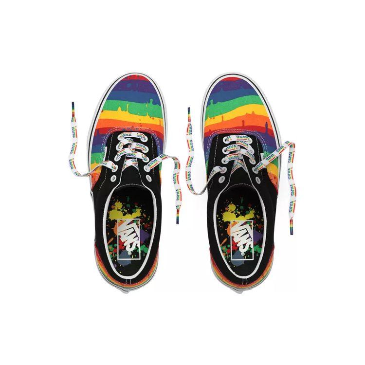 Vans Era Rainbow Drip Low Top Skate Shoes Unisex Sneakers Black VN0A4U392CV