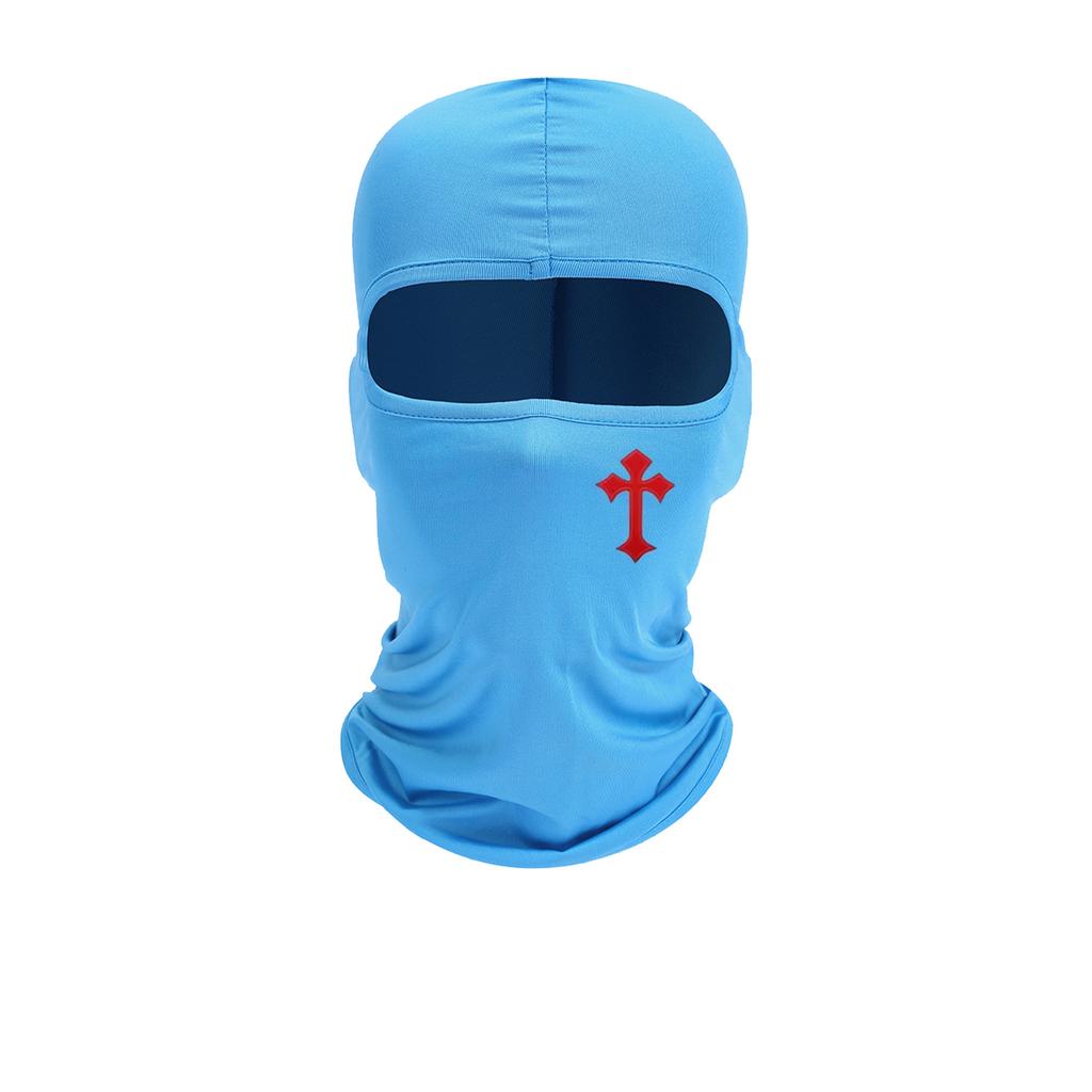 Cycling Face Mask, Cross Print, Men's and Women's Outdoor Equipment, Sun Protection, Breathable Balaclava Hat