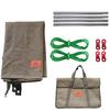 CAMPING MOON Campfire Reflector, Windshield, Camp Tent, Canvas with Stainless Steel Frame, Storage Case Included, Khaki, B-660