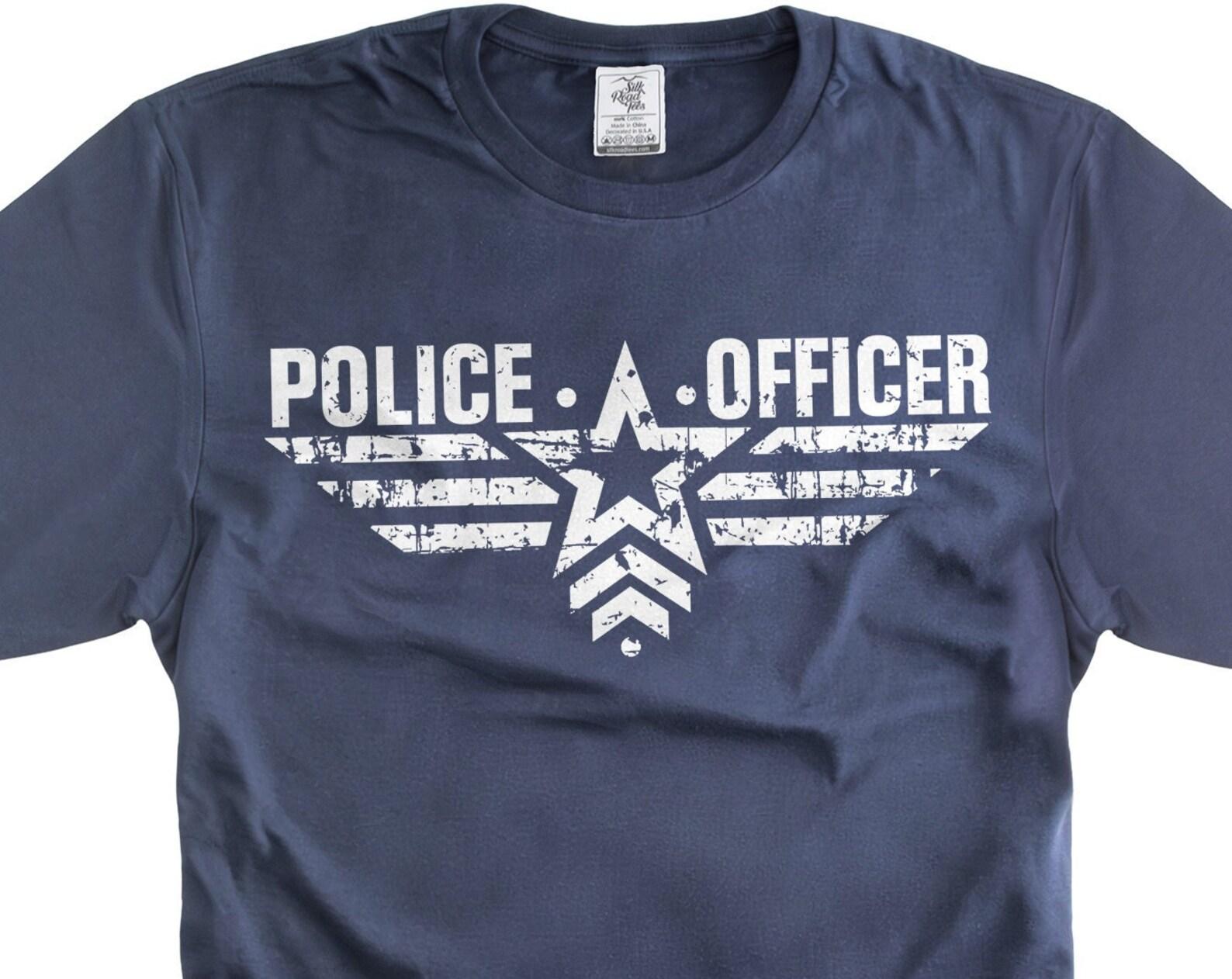 Police Officer T-Shirt: Graphic Tee Gift for Police M