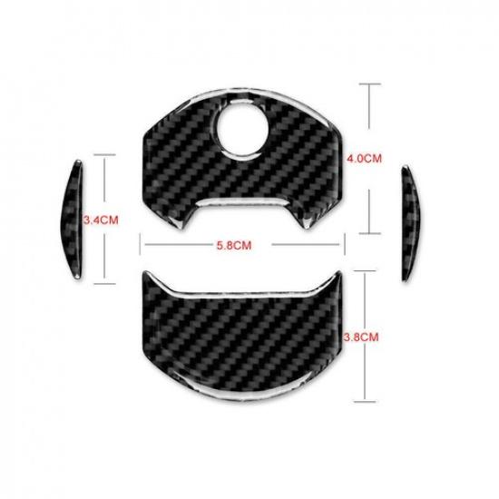 2Pcs Carbon Fiber Air Vent Outlet Cover Trim For Chevrolet Camaro 2010-2015