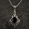 New Gothic Red Quartz Crystal Pendant Necklace for Women Vampire Style Engagement Jewelry Punk Vintage Jewelry Luxury 2026
