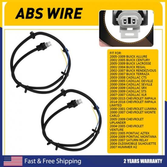 ABS Wheel Speed Sensor & Wire Harness 10340316 Connector For Cadillac Chevrolet