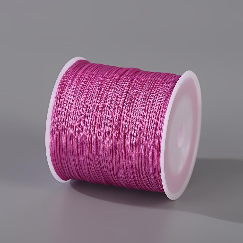 Fatto a mano No. Filo di Giada 72 - Cordino Resistente all'Usura da 0,8 mm per Artigianato di Gioielli, Corda per Mani, Braccialetti, Collane Fai-da-Te, 50m