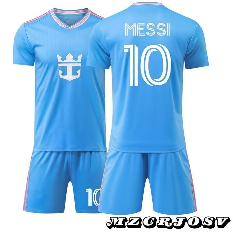 Maglia da Calcio Miami Messi N.10 per Bambini 2025/2026, Sportswear Blu in Poliestere