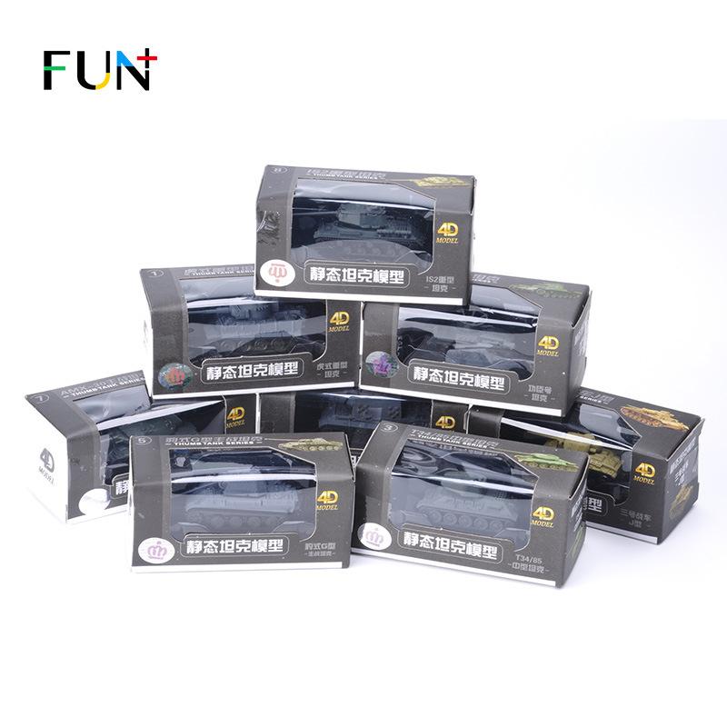 4D 1/144 8 SZT. Miniaturowy Model do Składania Czołgu Tygrys Pantera T34 Plastikowy Militarny Wóz Bojowy Zabawka Prezent Dla Chłopców A39