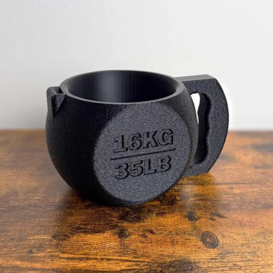 Držák na nanuk v kelímku ve tvaru kettlebellu s místem na lžičku Vtipný protiskluzový držák na nanuk pro 16oz kelímky Novinka Dárek pro milovníky fitness Fanoušky nanuků