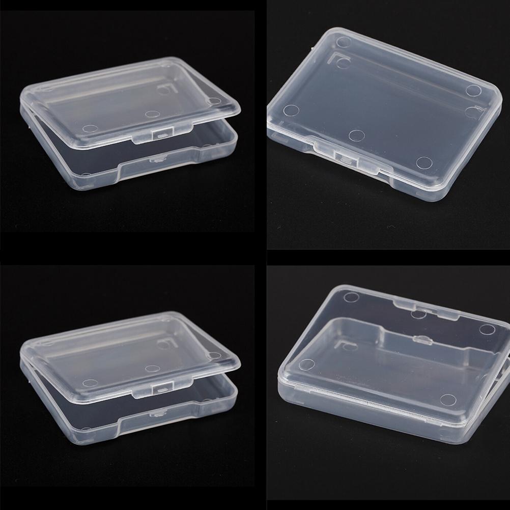 5Pcs Plastic Transparent With Lid Storage Box Collection Container Case Part Box