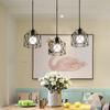 Vintage Industrial Pendant Light Led Modern Hanging Lamp for Ceiling Light Fixture Metal Cage Kitchen Island Living Room