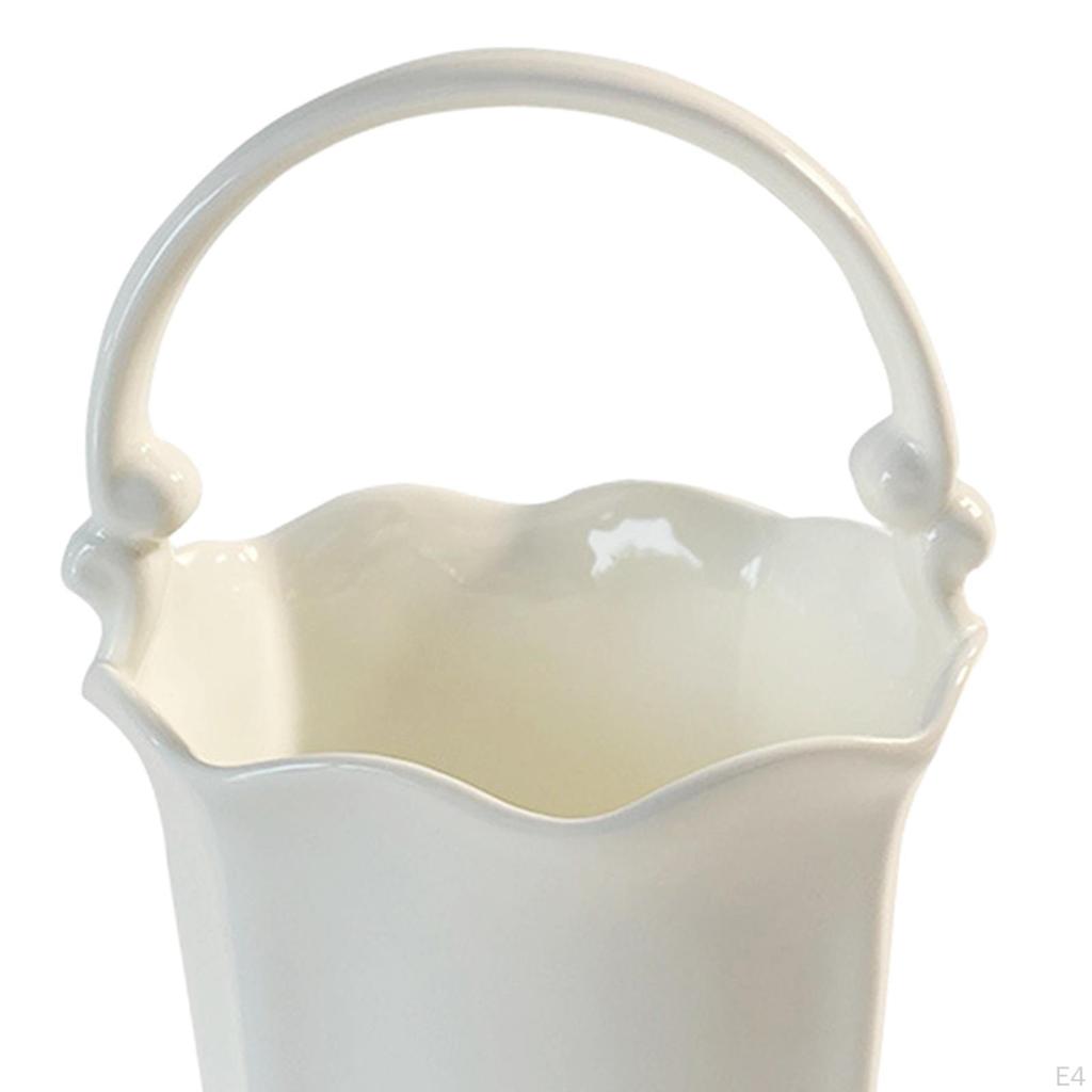 Ceramic Vase Flower Pot Decors Table Centerpiece Storage Jar Plants Planter Box for Room
