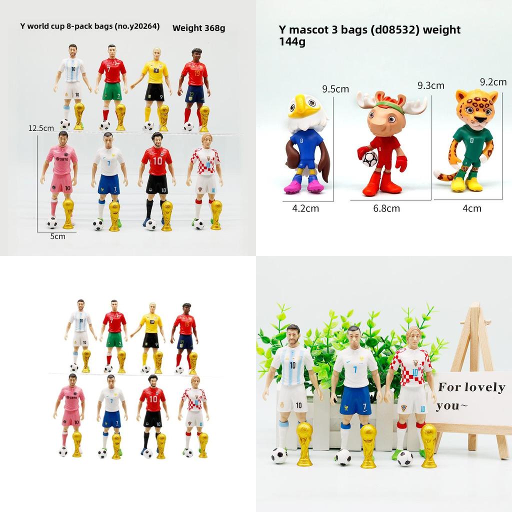 Soccer Fan Collectible Figures With Pvc Material For Desk Decor And Gift For Football Enthusiasts