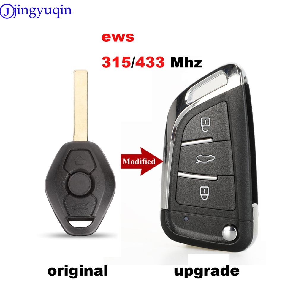 Jingyuqin Upgrade EWS ASK 315/433Mhz 7935 ID44 Funkschlüssel für BMW EWS X3 X5 Z3 Z4 1/3/5/7er Serie Keyless Entry Sender HU58