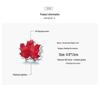 Silver Ziyun S925 Red Passion Maple Leaf Beads Fashion Oil Drop Leaf DIY Jewelry Accessories BSC335