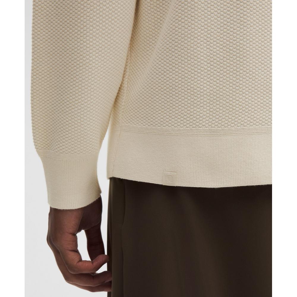 Lululemon Textured Knit Crewneck Sweater Light Ivory