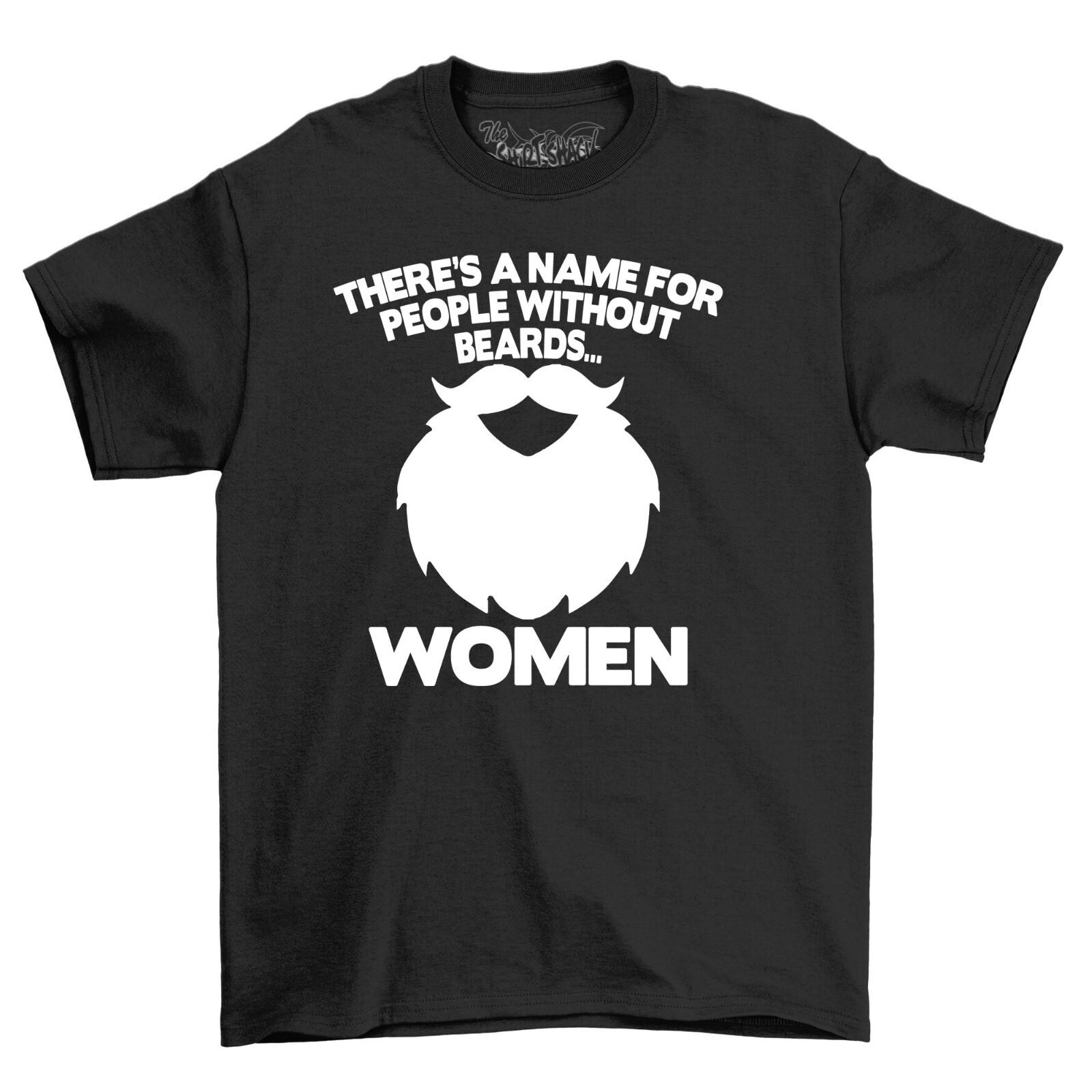 Mens Funny T-Shirt Mens Womens Tees Tops novelty T Shirt Mens Womens Tees Top 2023 People Without Beards Dad Gift T Shirt Mens Womens Tees Top S