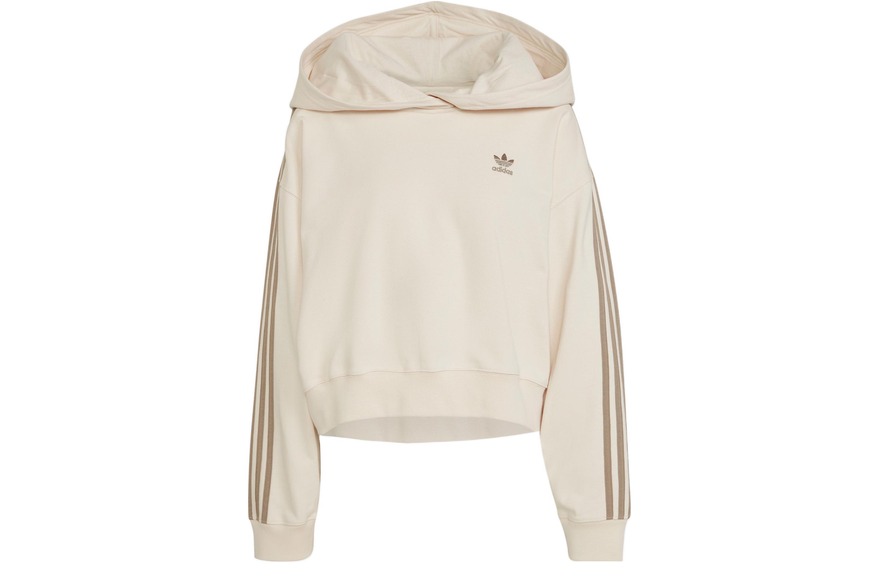 Adidas Originals Sweatshirts Women s Yellow White Hooded Moderate Regular HT2582 38