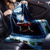 1pc Steam locomotive,Railway adventure,Kids' entertainmentTheme Digital Printed Flannel Blanket, Super Soft Plush Fleece Bed Cover, Multi-Fu