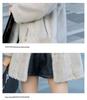 Mink Fur Hooded Mid-Length Winter Coat for Women