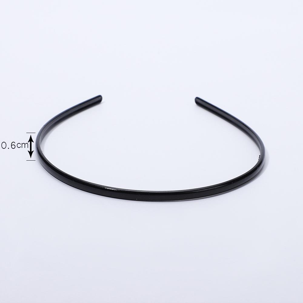 1 Peça Cor Preto Sólido Moda Faixa de Cabeça para Meninas Simples Faixas de Cabeça Femininas Casuais Acessórios de Cabelo Plástico Faixas de Cabeça