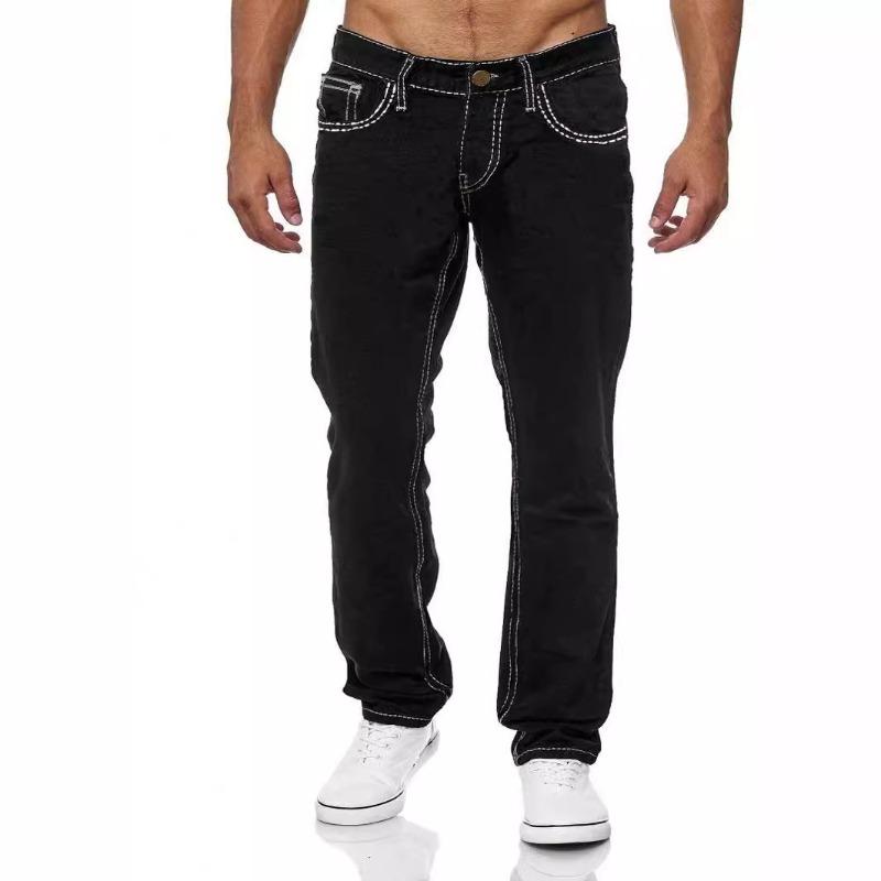 Men's Straight Jeans Denim Long Pants Casual Pants Casual Everyday Outfit for Daily Wear