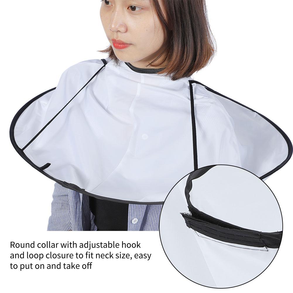 Adult Barber Hair Cutting Umbrella Cape Hairdressing Salon Gown Haircut Hairdresser Cloak White