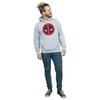Marvel Mens Deadpool Large Clean Logo Hoodie