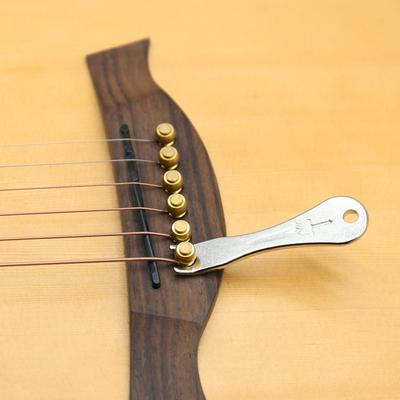 3 Stück Legierung Gitarrensaitenstift Zieher Brückenstift Entferner Werkzeug für Akustikgitarrenteile Zubehör