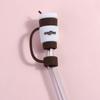 Cartoon Straw Topper Splash Proof Straw Dust Cap Cup Accessories Straw Cover  Straw Decoration
