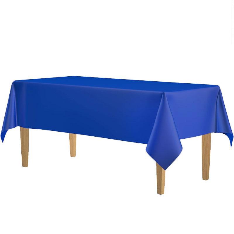 Disposable Waterproof Rectangular Solid Color Tablecloth for Parties
