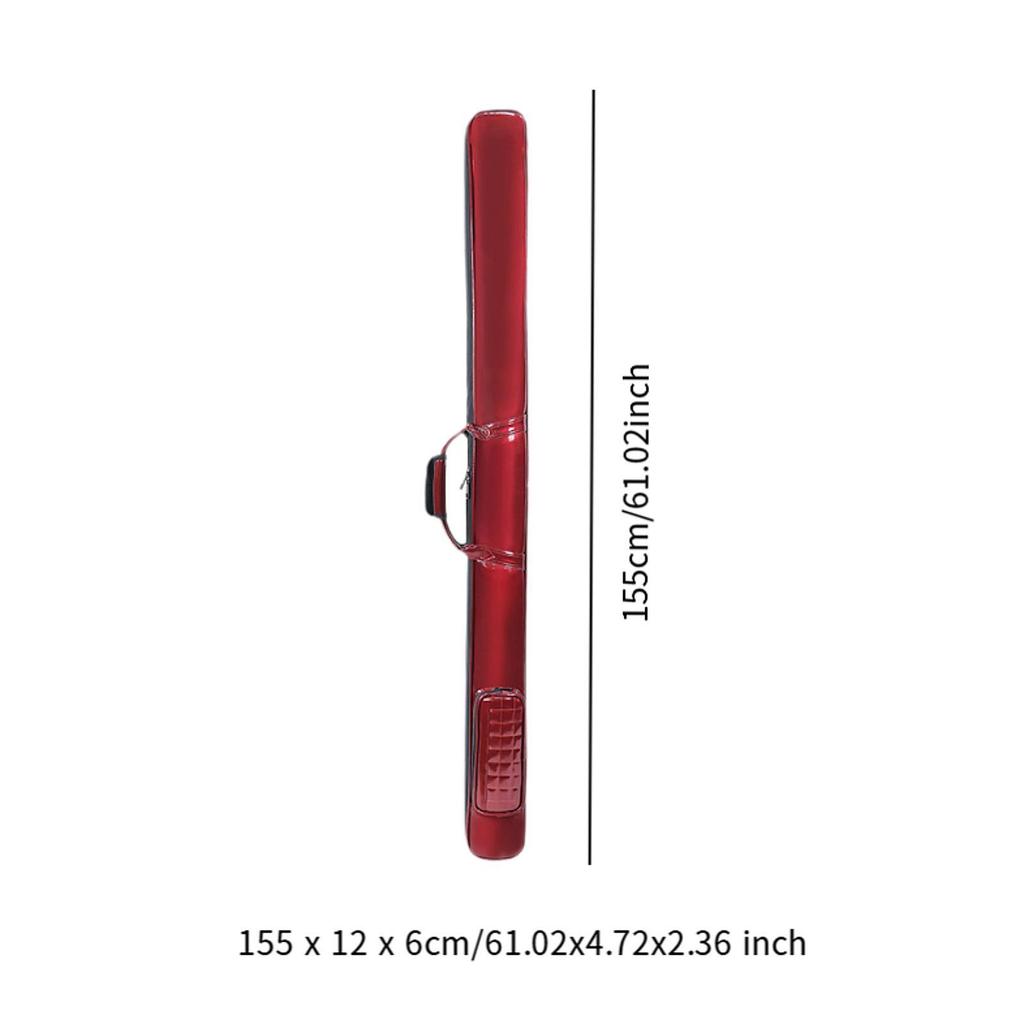 Pool Cue Case Zipper Closure Padded Portable Pool Cue Storage Pouch Pool Stick Carry Bag Billiard Cue Holder for Travel Outside