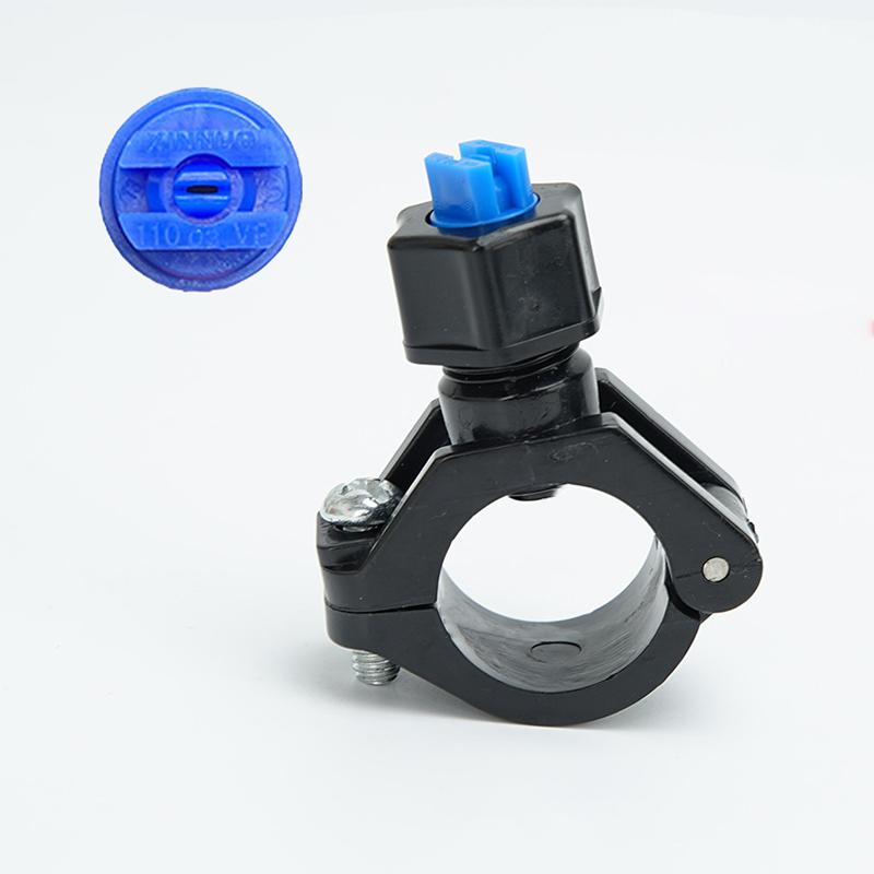

Plastic Quick Release 110 Degree Fan-Shaped Nozzle Agricultural Irrigation Nozzle With Plastic Buckle Pipe Clamp Fixed Mounting синий