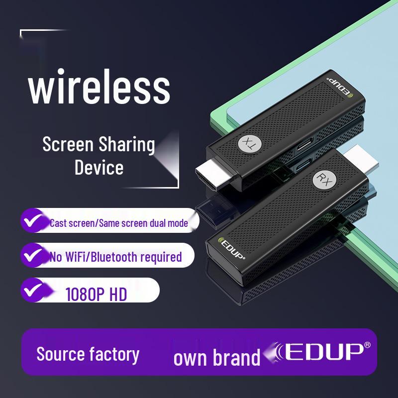 

50m Wireless HDMI Extender with HD Audio Sync for Screen Mirroring Includes EH-WD9912U transmitter and receiver