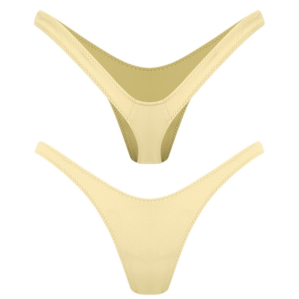 Womens V Shape Thong T-back G-string Panties Mini Bikini Briefs