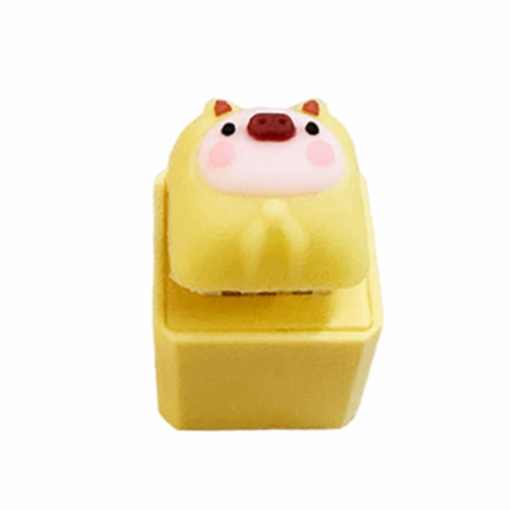 Squeeze Clicking Pressure Relief Toy Croaking Frog Button Press Click Keyring Kids Gift