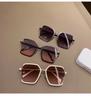 Women Outdoors Square Sunglasses for Men Oversized White Tea Original Brand Design Sun Glasses Female Shades Travel Sunshade