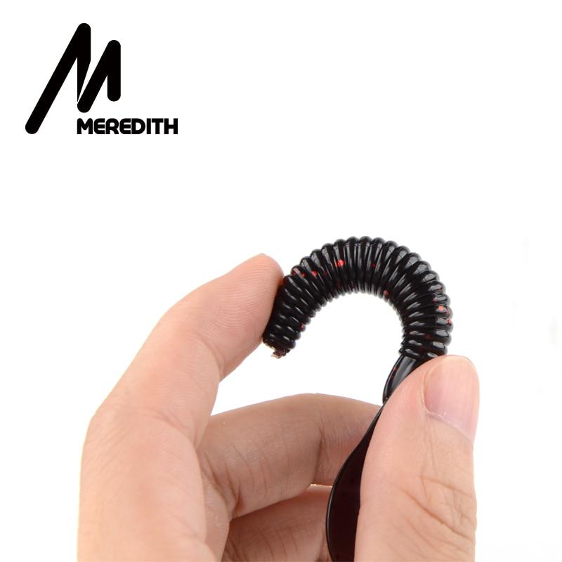 MEREDITH Balıkçılık Yumuşak Yemler 50mm 1.26g 20 adet Grub Yapay Yumuşak Yem Predator Takımı Yumuşak Balıkçılık Yemi Solucan Sallantıları